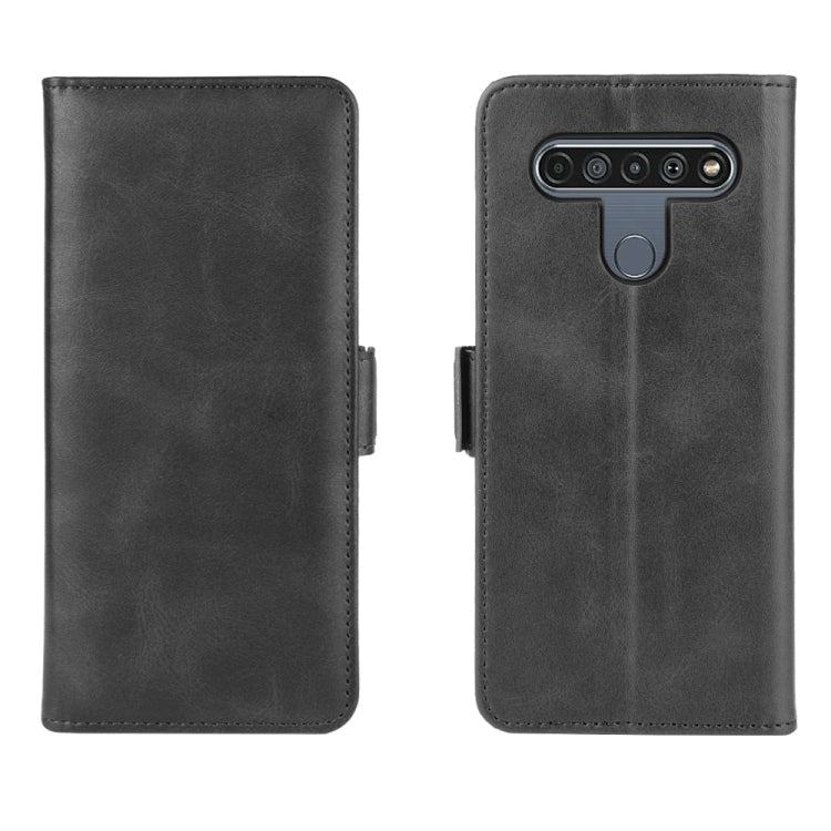 For LG K61 Dual-side Magnetic Buckle Horizontal Flip Leather Case with Holder & Card Slots & Wallet, For LG K61