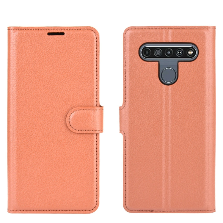 For LG K61 Litchi Texture Horizontal Flip Protective Case with Holder & Card Slots & Wallet, For LG K61