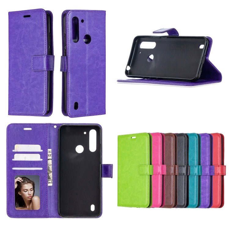 For Motorola Moto G8 Power Lite Crazy Horse Texture Horizontal Flip Leather Case with Holder & Card Slots & Wallet & Photo Frame, For Motorola Moto G8 Power Lite