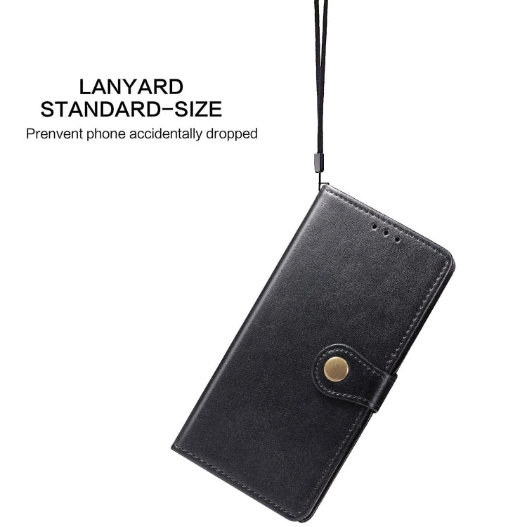 Retro Solid Color Leather Buckle Phone Case with Lanyard & Photo Frame & Card Slot & Wallet & Stand Function, For Galaxy A21 (US Edition), For Huawei Enjoy 10E, For Huawei Y8S, For LG K61