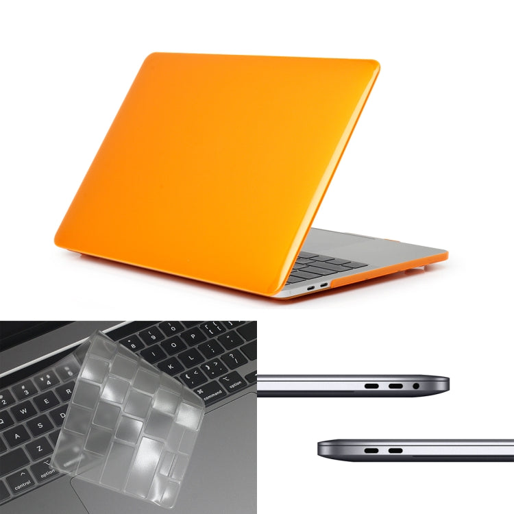 ENKAY Hat-Prince 3 in 1 For MacBook Pro 13 inch A2289 / A2251 (2020) Crystal Hard Shell Protective Case + US Version Ultra-thin TPU Keyboard Protector Cover + Anti-dust Plugs Set, For MacBook Pro 13 inch A2289 / A2251 (2020)