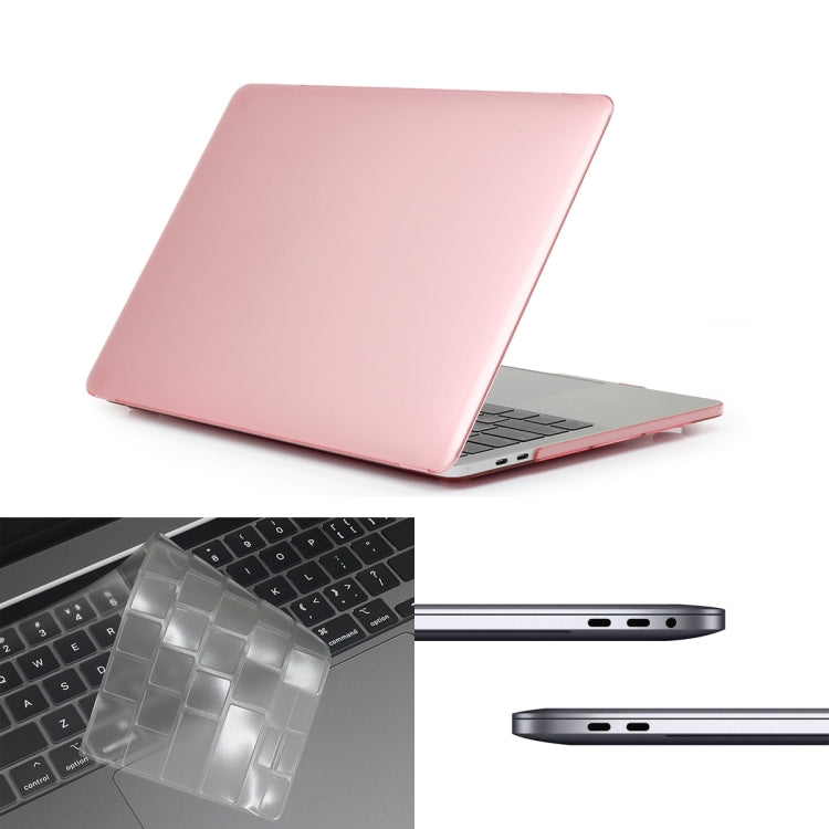 ENKAY Hat-Prince 3 in 1 For MacBook Pro 13 inch A2289 / A2251 (2020) Crystal Hard Shell Protective Case + US Version Ultra-thin TPU Keyboard Protector Cover + Anti-dust Plugs Set, For MacBook Pro 13 inch A2289 / A2251 (2020)