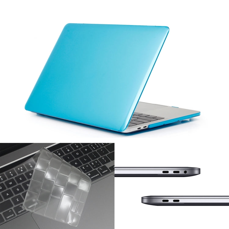 ENKAY Hat-Prince 3 in 1 For MacBook Pro 13 inch A2289 / A2251 (2020) Crystal Hard Shell Protective Case + US Version Ultra-thin TPU Keyboard Protector Cover + Anti-dust Plugs Set, For MacBook Pro 13 inch A2289 / A2251 (2020)