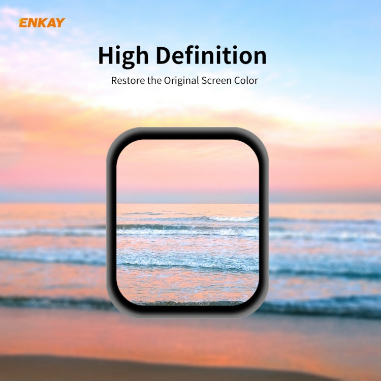 10 PCS ENKAY Hat-Prince 0.2mm 9H Surface Hardness 3D Explosion-proof Aluminum Alloy Edge Full Screen Tempered Glass Screen Film
