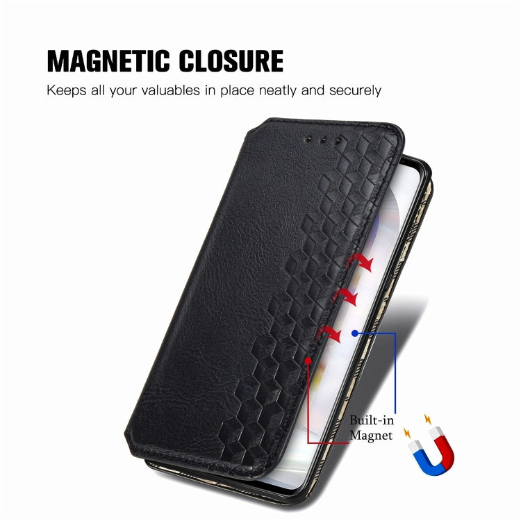 Cubic Grid Pressed Horizontal Flip Magnetic PU Leather Case with Holder & Card Slots & Wallet, For LG Velvet 5G, For Motorola Moto G Pro, For OnePlus Nord, For One Plus Nord