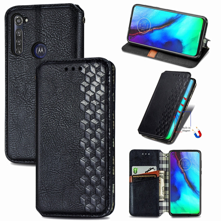 Cubic Grid Pressed Horizontal Flip Magnetic PU Leather Case with Holder & Card Slots & Wallet, For LG Velvet 5G, For Motorola Moto G Pro, For OnePlus Nord, For One Plus Nord