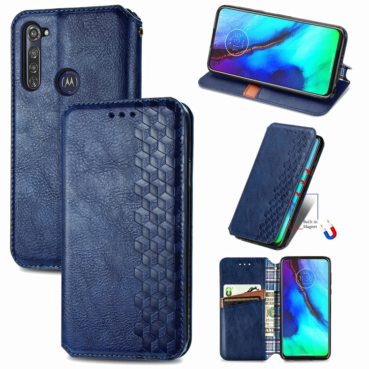 Cubic Grid Pressed Horizontal Flip Magnetic PU Leather Case with Holder & Card Slots & Wallet, For LG Velvet 5G, For Motorola Moto G Pro, For OnePlus Nord, For One Plus Nord