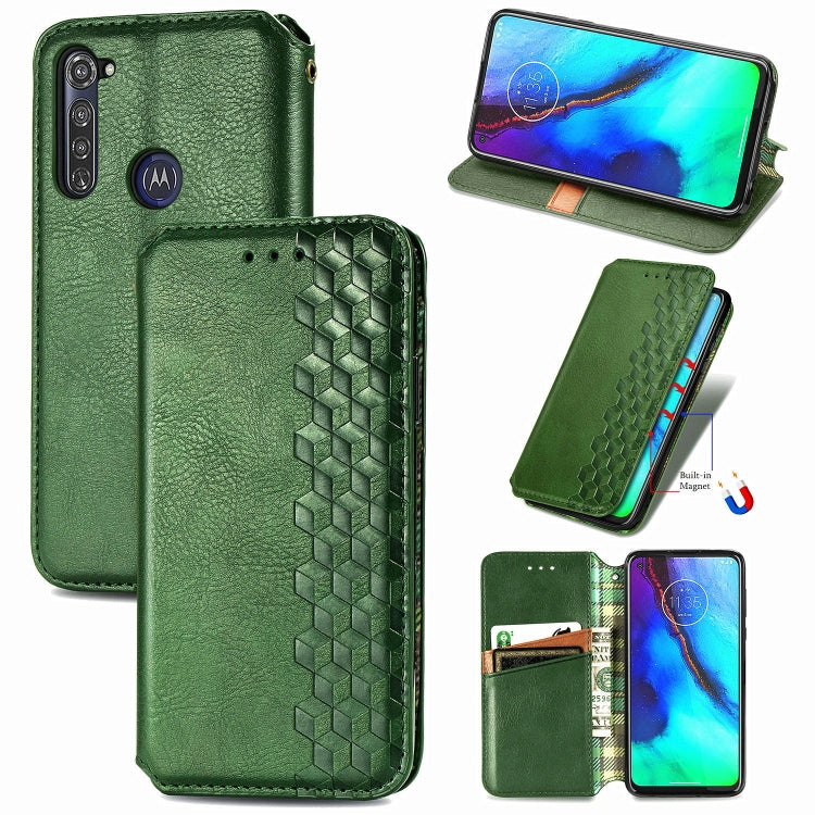 Cubic Grid Pressed Horizontal Flip Magnetic PU Leather Case with Holder & Card Slots & Wallet, For LG Velvet 5G, For Motorola Moto G Pro, For OnePlus Nord, For One Plus Nord