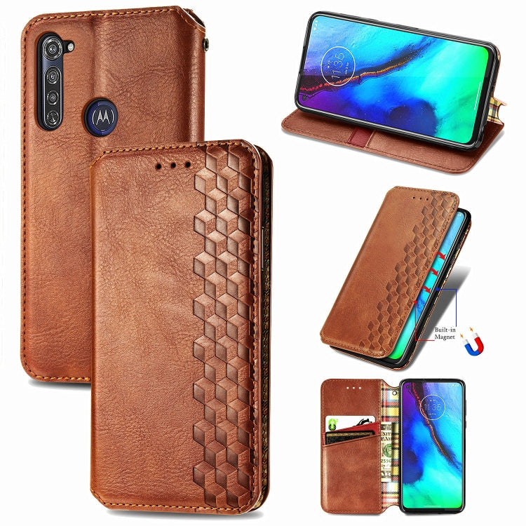 Cubic Grid Pressed Horizontal Flip Magnetic PU Leather Case with Holder & Card Slots & Wallet, For LG Velvet 5G, For Motorola Moto G Pro, For OnePlus Nord, For One Plus Nord