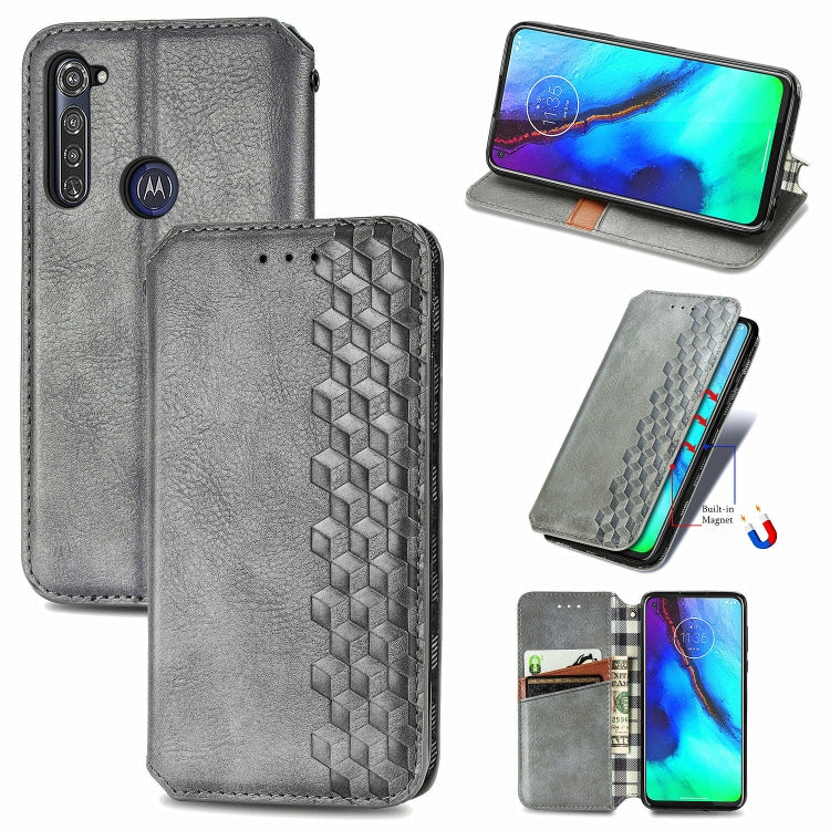 Cubic Grid Pressed Horizontal Flip Magnetic PU Leather Case with Holder & Card Slots & Wallet, For LG Velvet 5G, For Motorola Moto G Pro, For OnePlus Nord, For One Plus Nord