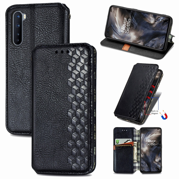 Cubic Grid Pressed Horizontal Flip Magnetic PU Leather Case with Holder & Card Slots & Wallet, For LG Velvet 5G, For Motorola Moto G Pro, For OnePlus Nord, For One Plus Nord