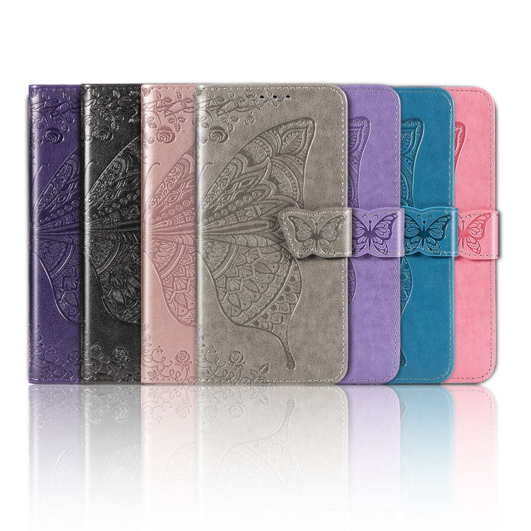 Butterfly Love Flower Embossed Horizontal Flip Leather Case with Holder & Card Slots & Wallet & Lanyard, For LG Velvet 5G, For OPPO A92S, For OPPO Realme C12, For OPPO Realme C15