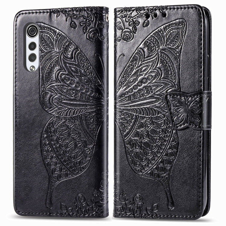 Butterfly Love Flower Embossed Horizontal Flip Leather Case with Holder & Card Slots & Wallet & Lanyard, For LG Velvet 5G, For OPPO A92S, For OPPO Realme C12, For OPPO Realme C15