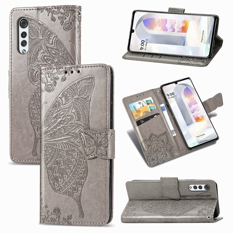 Butterfly Love Flower Embossed Horizontal Flip Leather Case with Holder & Card Slots & Wallet & Lanyard, For LG Velvet 5G, For OPPO A92S, For OPPO Realme C12, For OPPO Realme C15