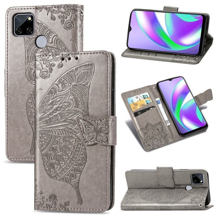 Butterfly Love Flower Embossed Horizontal Flip Leather Case with Holder & Card Slots & Wallet & Lanyard, For LG Velvet 5G, For OPPO A92S, For OPPO Realme C12, For OPPO Realme C15