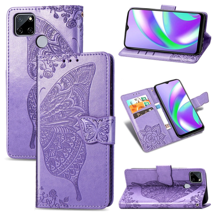 Butterfly Love Flower Embossed Horizontal Flip Leather Case with Holder & Card Slots & Wallet & Lanyard, For LG Velvet 5G, For OPPO A92S, For OPPO Realme C12, For OPPO Realme C15