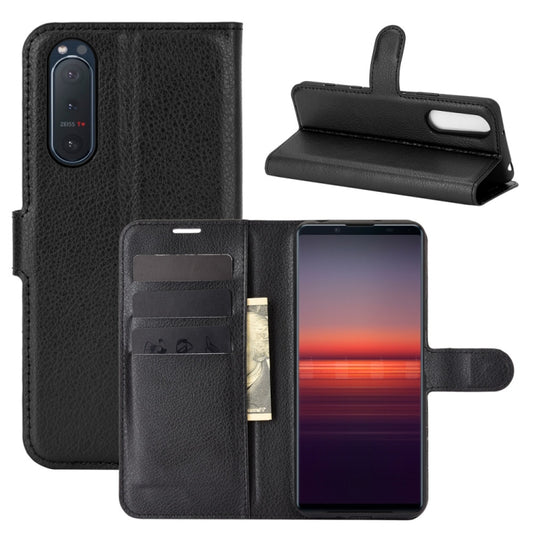 For Sony Xperia 5 II Litchi Texture Horizontal Flip Protective Case with Holder & Card Slots & Wallet, For Sony Xperia 5 II