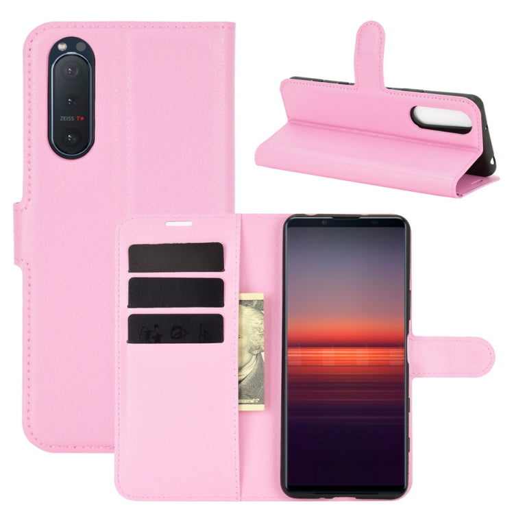 For Sony Xperia 5 II Litchi Texture Horizontal Flip Protective Case with Holder & Card Slots & Wallet, For Sony Xperia 5 II