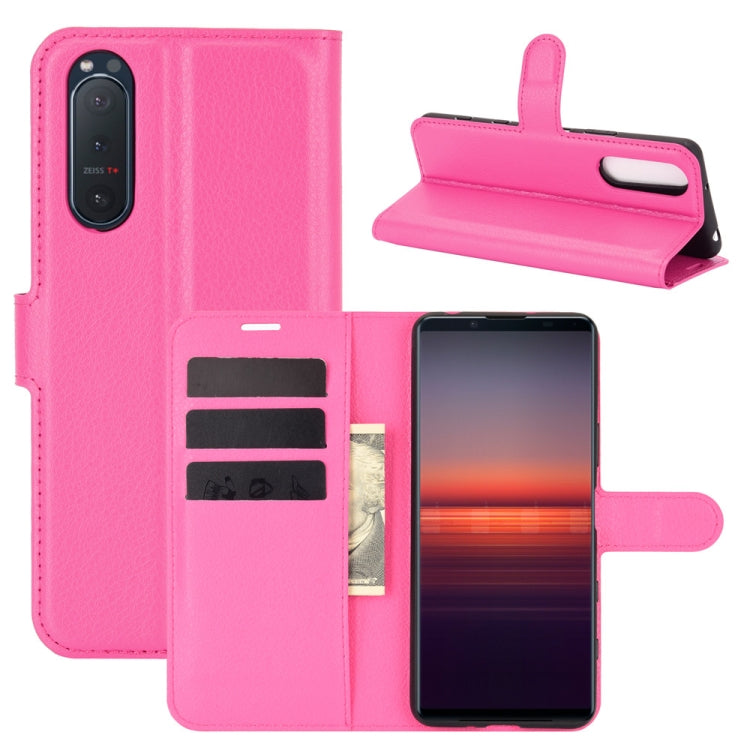 For Sony Xperia 5 II Litchi Texture Horizontal Flip Protective Case with Holder & Card Slots & Wallet, For Sony Xperia 5 II