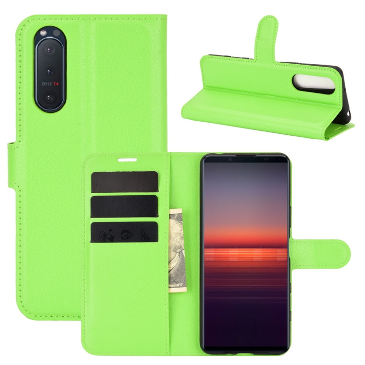 For Sony Xperia 5 II Litchi Texture Horizontal Flip Protective Case with Holder & Card Slots & Wallet, For Sony Xperia 5 II