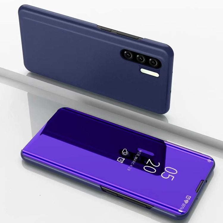 Plus Plated Mirror Horizontal Flip Leather Case with Holder, For OnePlus Nord