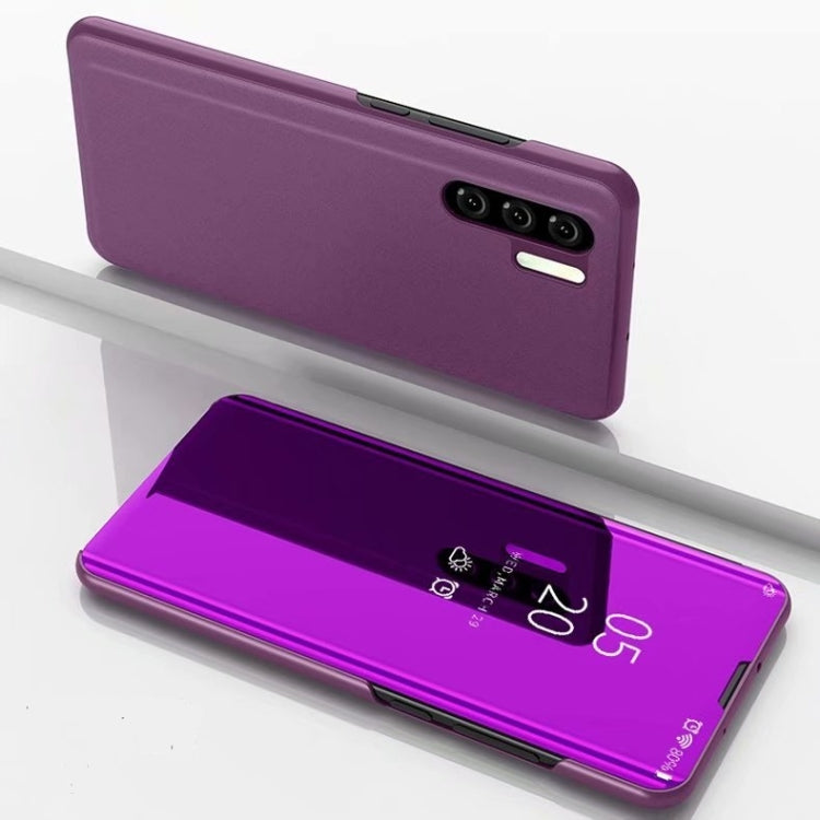 Plus Plated Mirror Horizontal Flip Leather Case with Holder, For OnePlus Nord