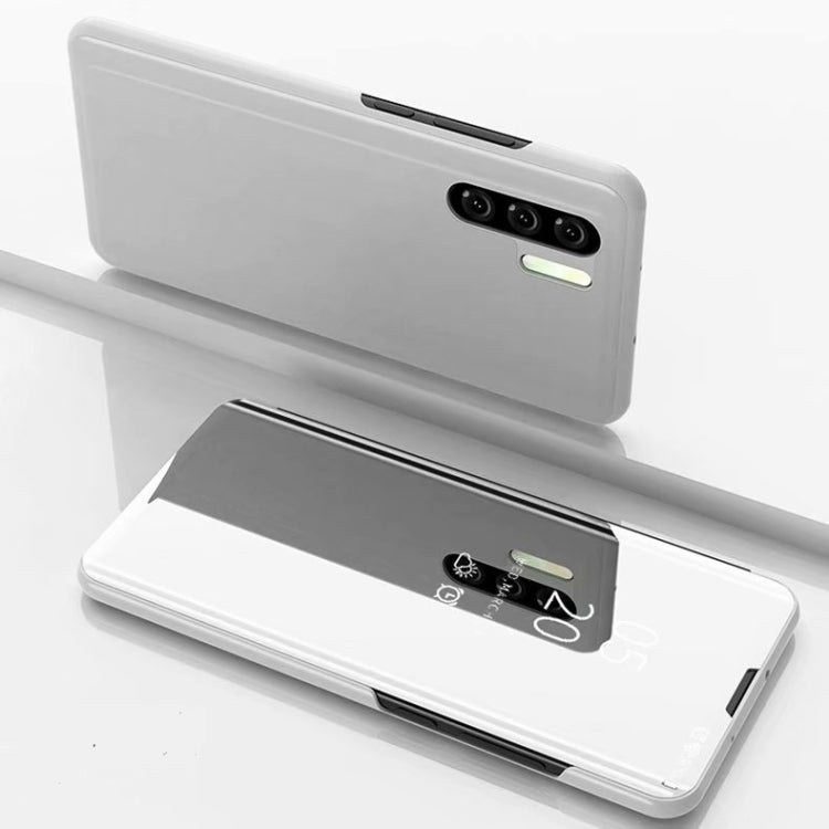 Plus Plated Mirror Horizontal Flip Leather Case with Holder, For OnePlus Nord