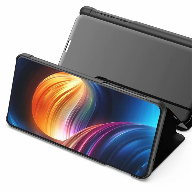Plus Plated Mirror Horizontal Flip Leather Case with Holder, For OnePlus Nord