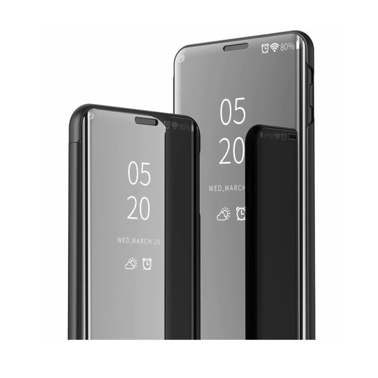 Plus Plated Mirror Horizontal Flip Leather Case with Holder, For OnePlus Nord