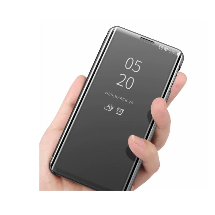 Plus Plated Mirror Horizontal Flip Leather Case with Holder, For OnePlus Nord