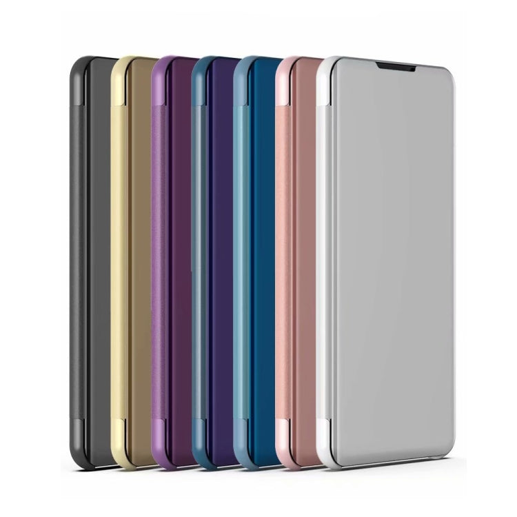 Plus Plated Mirror Horizontal Flip Leather Case with Holder, For OnePlus Nord