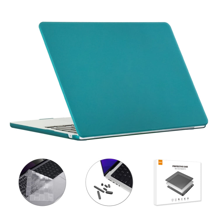 For MacBook Air 13.6 2022/2024 A2681 M2 / A3113 M3 EU Version ENKAY 3 in 1 Matte Laptop Case with TPU Keyboard Film / Anti-dust Plugs, 3 in 1 EU Version