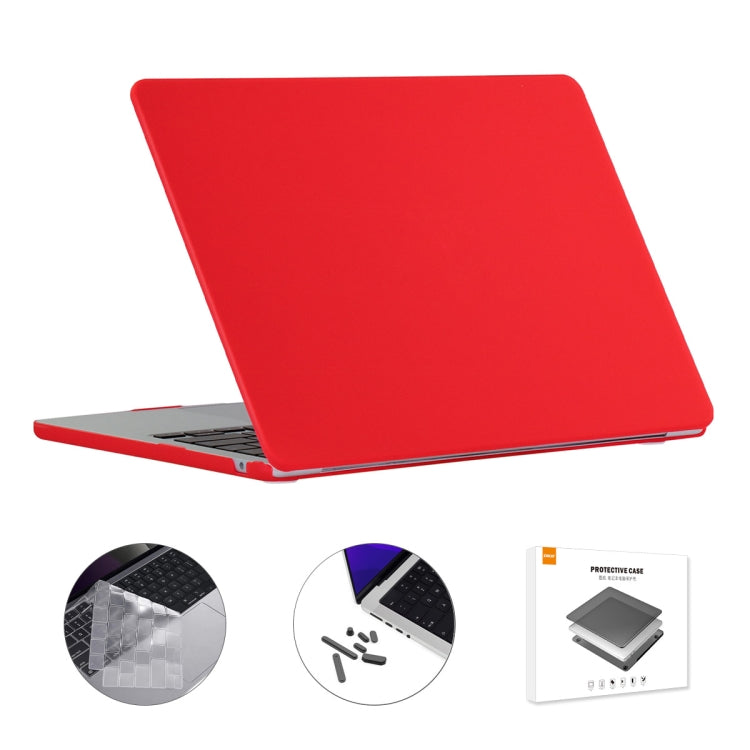 For MacBook Air 13.6 2022/2024 A2681 M2 / A3113 M3 EU Version ENKAY 3 in 1 Matte Laptop Case with TPU Keyboard Film / Anti-dust Plugs, 3 in 1 EU Version