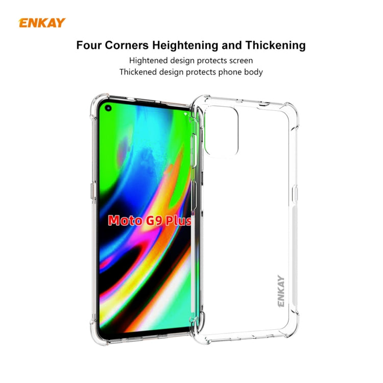 Hat-Prince ENKAY Clear TPU Shockproof Case Soft Anti-slip Cover, For Motorola Moto G9 Plus, For Motorola Moto G9 / G9 Play, For Xiaomi Redmi 9A, For Xiaomi Redmi 9C, For Samsung Galaxy A01 Core / M01 Core, For Samsung Galaxy A42 5G, For Sony Xperia 5 II