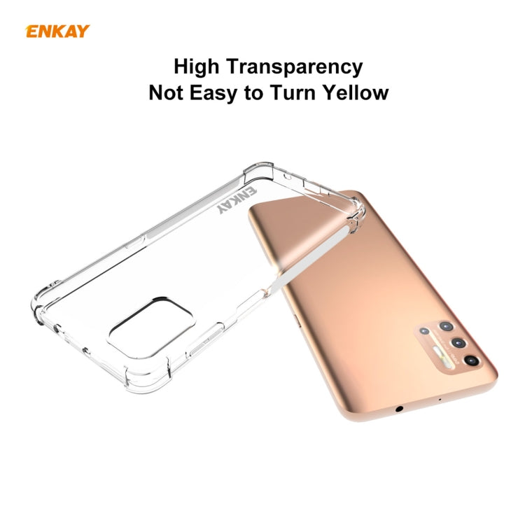 Hat-Prince ENKAY Clear TPU Shockproof Case Soft Anti-slip Cover, For Motorola Moto G9 Plus, For Motorola Moto G9 / G9 Play, For Xiaomi Redmi 9A, For Xiaomi Redmi 9C, For Samsung Galaxy A01 Core / M01 Core, For Samsung Galaxy A42 5G, For Sony Xperia 5 II