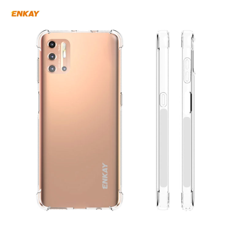 Hat-Prince ENKAY Clear TPU Shockproof Case Soft Anti-slip Cover, For Motorola Moto G9 Plus, For Motorola Moto G9 / G9 Play, For Xiaomi Redmi 9A, For Xiaomi Redmi 9C, For Samsung Galaxy A01 Core / M01 Core, For Samsung Galaxy A42 5G, For Sony Xperia 5 II