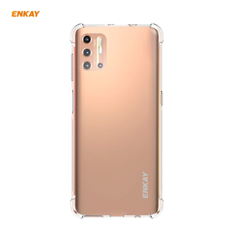 Hat-Prince ENKAY Clear TPU Shockproof Case Soft Anti-slip Cover, For Motorola Moto G9 Plus, For Motorola Moto G9 / G9 Play, For Xiaomi Redmi 9A, For Xiaomi Redmi 9C, For Samsung Galaxy A01 Core / M01 Core, For Samsung Galaxy A42 5G, For Sony Xperia 5 II