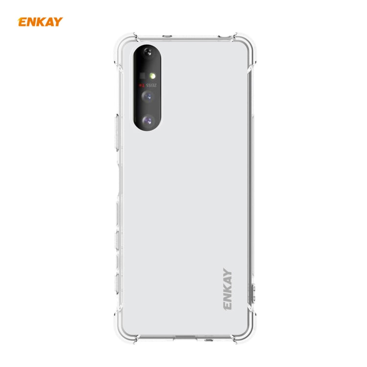 Hat-Prince ENKAY Clear TPU Shockproof Case Soft Anti-slip Cover, For Motorola Moto G9 Plus, For Motorola Moto G9 / G9 Play, For Xiaomi Redmi 9A, For Xiaomi Redmi 9C, For Samsung Galaxy A01 Core / M01 Core, For Samsung Galaxy A42 5G, For Sony Xperia 5 II