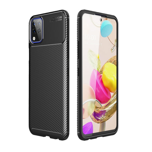 Carbon Fiber Texture Shockproof TPU Case, For LG K42