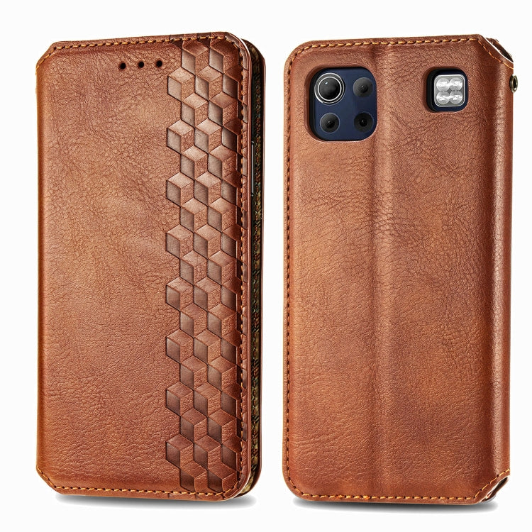 Cubic Grid Pressed Horizontal Flip Magnetic PU Leather Case with Holder & Card Slots & Wallet, For LG K22, For LG K52, For LG K92 5G, For Motorola G9 power, For One Plus Nord N100