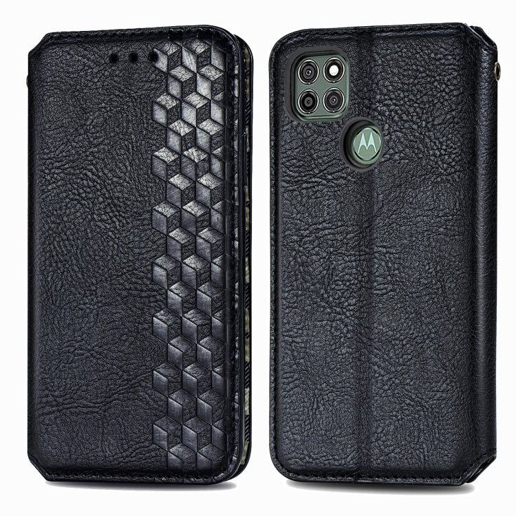 Cubic Grid Pressed Horizontal Flip Magnetic PU Leather Case with Holder & Card Slots & Wallet, For LG K22, For LG K52, For LG K92 5G, For Motorola G9 power, For One Plus Nord N100