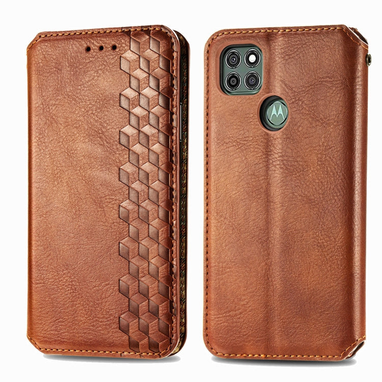 Cubic Grid Pressed Horizontal Flip Magnetic PU Leather Case with Holder & Card Slots & Wallet, For LG K22, For LG K52, For LG K92 5G, For Motorola G9 power, For One Plus Nord N100