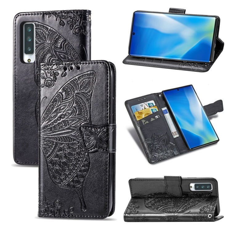 Butterfly Love Flower Embossed Horizontal Flip Leather Case with Bracket / Card Slot / Wallet / Lanyard, For LG K92 5G, For LG K52, For Arrows NX9 F-52A