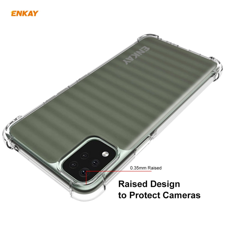 Hat-Prince ENKAY Clear TPU Shockproof Case Soft Anti-slip Cover, For LG K42, For LG K52 / Q52 / K62 / K62+, For Motorola Moto E7, For Motorola Moto G 5G, For Motorola Moto G9 Power, For Honor 10X Lite, For Xiaomi Redmi Note 9 4G / Redmi 9 Power��������...