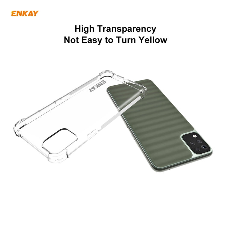 Hat-Prince ENKAY Clear TPU Shockproof Case Soft Anti-slip Cover, For LG K42, For LG K52 / Q52 / K62 / K62+, For Motorola Moto E7, For Motorola Moto G 5G, For Motorola Moto G9 Power, For Honor 10X Lite, For Xiaomi Redmi Note 9 4G / Redmi 9 Power��������...