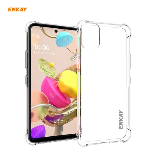 Hat-Prince ENKAY Clear TPU Shockproof Case Soft Anti-slip Cover, For LG K42, For LG K52 / Q52 / K62 / K62+, For Motorola Moto E7, For Motorola Moto G 5G, For Motorola Moto G9 Power, For Honor 10X Lite, For Xiaomi Redmi Note 9 4G / Redmi 9 Power��������...