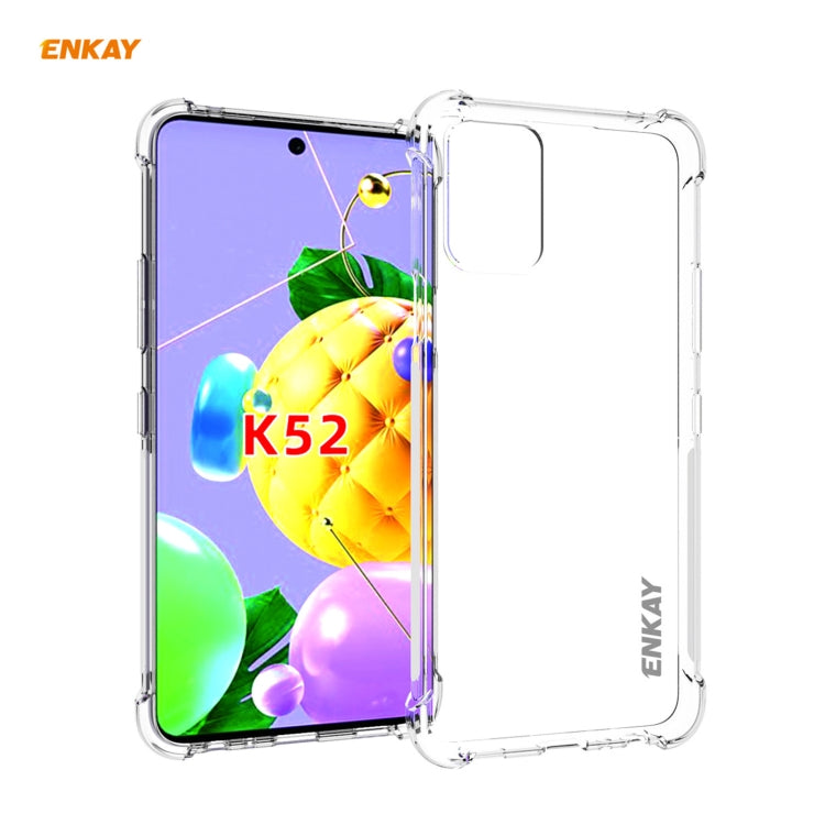 Hat-Prince ENKAY Clear TPU Shockproof Case Soft Anti-slip Cover, For LG K42, For LG K52 / Q52 / K62 / K62+, For Motorola Moto E7, For Motorola Moto G 5G, For Motorola Moto G9 Power, For Honor 10X Lite, For Xiaomi Redmi Note 9 4G / Redmi 9 Power��������...