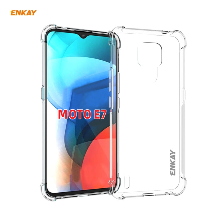 Hat-Prince ENKAY Clear TPU Shockproof Case Soft Anti-slip Cover, For LG K42, For LG K52 / Q52 / K62 / K62+, For Motorola Moto E7, For Motorola Moto G 5G, For Motorola Moto G9 Power, For Honor 10X Lite, For Xiaomi Redmi Note 9 4G / Redmi 9 Power��������...