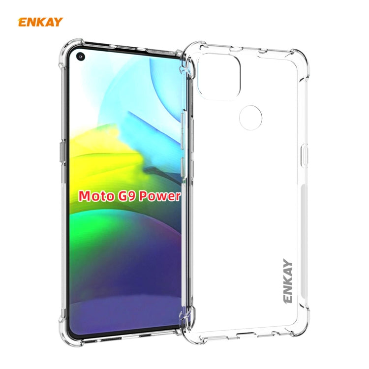 Hat-Prince ENKAY Clear TPU Shockproof Case Soft Anti-slip Cover, For LG K42, For LG K52 / Q52 / K62 / K62+, For Motorola Moto E7, For Motorola Moto G 5G, For Motorola Moto G9 Power, For Honor 10X Lite, For Xiaomi Redmi Note 9 4G / Redmi 9 Power��������...