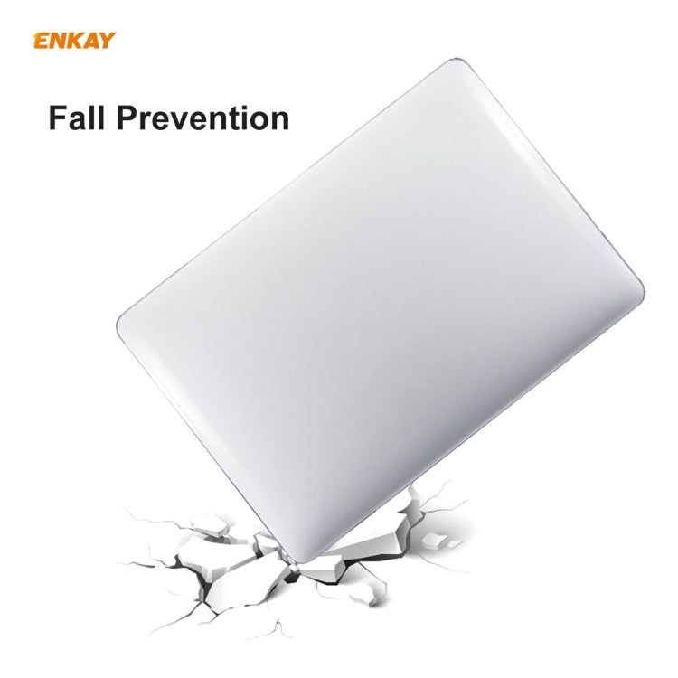 ENKAY 3 in 1 Crystal Laptop Protective Case + EU Version TPU Keyboard Film + Anti-dust Plugs Set for MacBook Pro 13.3 inch A1706 / A1989 / A2159 (with Touch Bar), For MacBook Pro 13.3 inch A1706 (with Touch Bar)